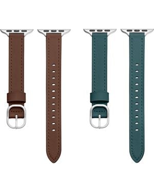 The Posh Tech Carmen 2-Pack Apple Watch Watchbands - Blue