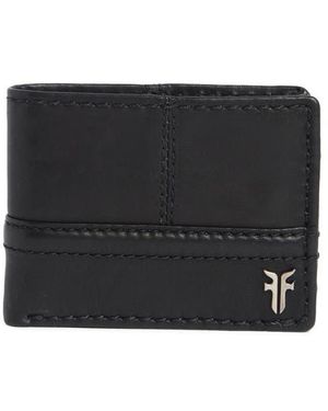 Frye Nash Id Window Leather Bifold Wallet - Black