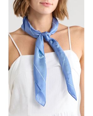 Kate Spade Spring Flight Silk Square Scarf - Blue
