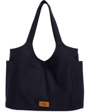 New Amsterdam Leatherworks Annika Canvas Tote Bag - Blue