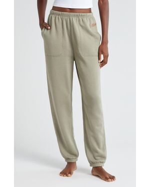 Lunya Silksweats Reversible Pajama Sweatpants - Green