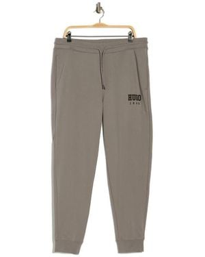 HUGO Collegiate Logo Knit Sweatpants - Gray