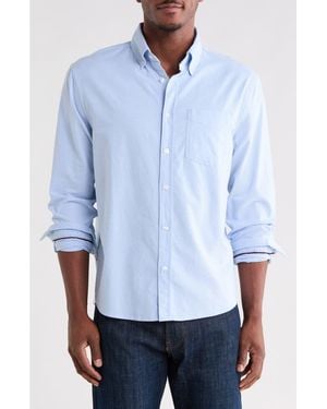 Denim and Flower Solid Oxford Button-Down Shirt - Blue