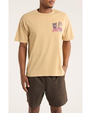 Obey Unite & Fight Graphic T-Shirt - Natural