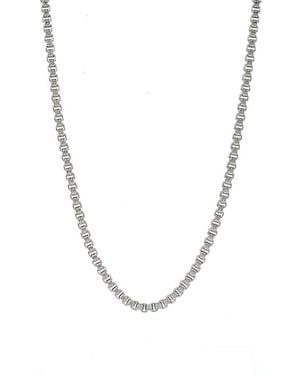 Ed Hardy Box Chain Necklace - Metallic