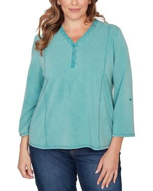 Ruby Rd. French Terry Sweater - Green