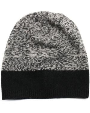 Portolano Melange Cashmere Cuff Beanie - Gray