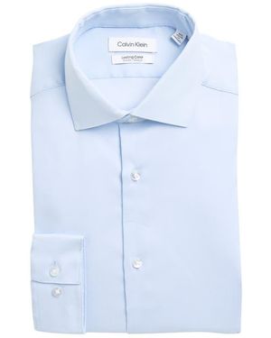 Calvin Klein Lasting Color Slim Fit Dress Shirt in White for Men | Lyst