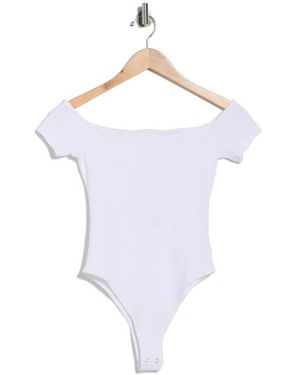 L'Agence Adana Off The Shoulder Bodysuit - White