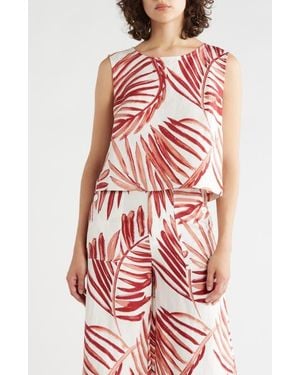 Tori Richard A New Leaf Lina Shell - Red