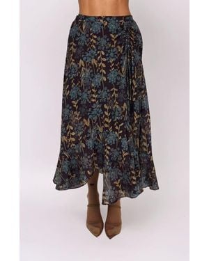 MELLODAY Organza Midi Skirt - Black