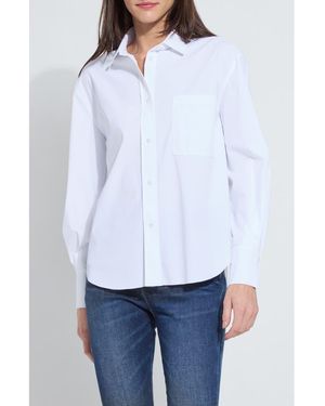 Lyssé Desire Balloon Sleeve Shirt - White
