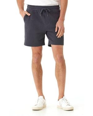 Threads For Thought Garrett Heavyweight Cotton Terry Shorts - Blue