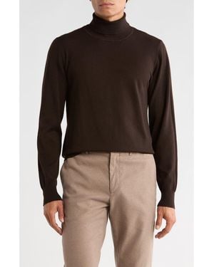 T.R. Premium Slim Fit Turtleneck Sweater - Black