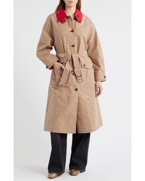 Damson Madder Anja Reversible Trench Coat - Natural