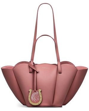 Radley X Kentucky Derby Lily Small Leather Tote - Purple