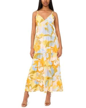 Msk Tiered Maxi Dress - Yellow