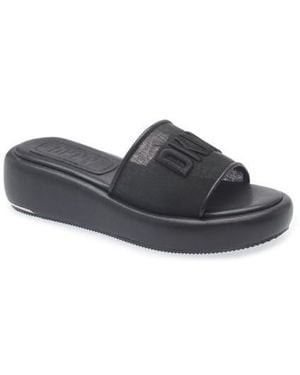 DKNY Odina Platform Slide Sandal - Gray