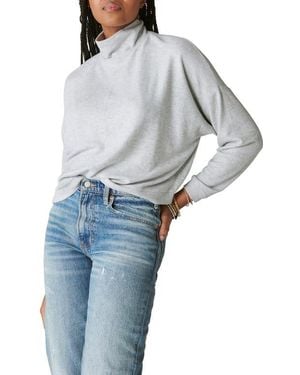 Lucky Brand Cloud Mock Neck Sweater - Gray