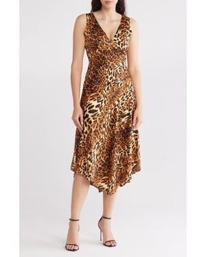 Wishlist Print V-Neck Dress - Multicolor
