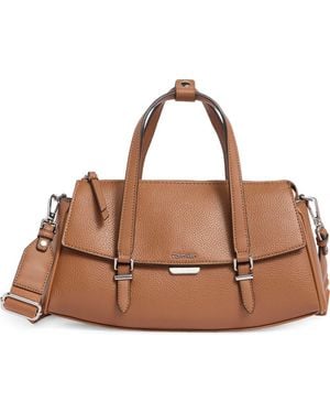 Calvin Klein Irene Satchel Bag - Brown