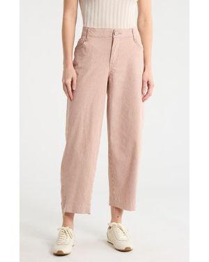 Democracy Released Hem Barrel Leg Jeans - Natural