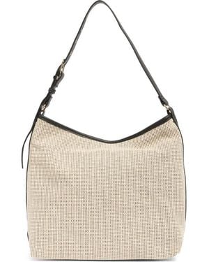 Madden Girl Woven Hobo Bag - Brown