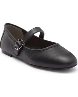 Stuart Weitzman Freya Mary Jane Flat - Black
