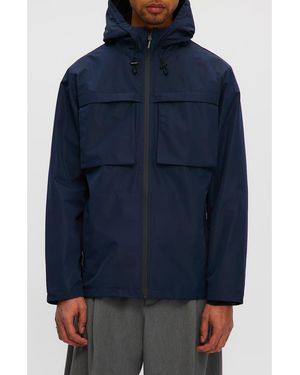 Noize Andreas Water Resistant Rain Coat - Blue