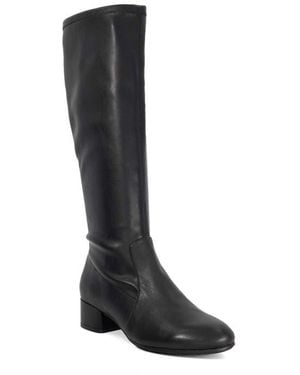 Dune Topsy Knee High Boot - Black