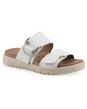 White Mountain Namaste Fom Recovery Slide Sandal - White