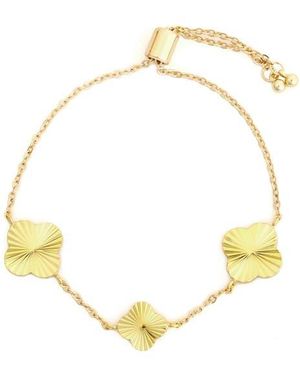 Panacea Clover Station Chain Bracelet - Metallic