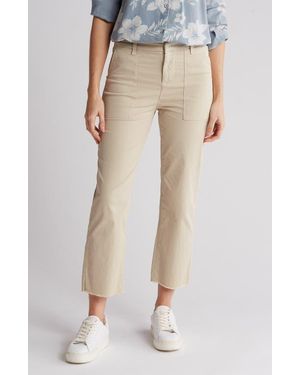 Frank & Eileen Frayed Hem Utility Pants - Green