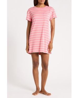 Nordstrom Rack Tranquility Short Sleeve Nightshirt - Pink