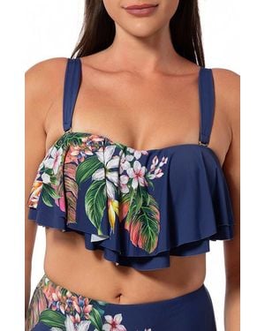 Jantzen Paloma Convertible Strap Bikini Top - Blue