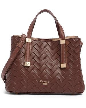 Dune Dinky Dorrie Faux Leather Satchel - Brown