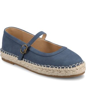 Journee Collection Kenzie Espadrille Flat - Blue