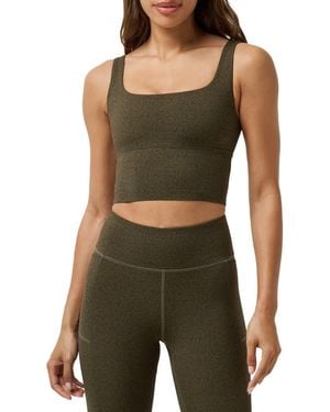 Travis Mathew Moveknit Crop Tank - Green