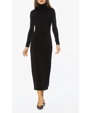 Alexia Admor Veda Long Sleeve Mock Neck Dress - Black