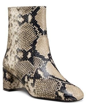 Stuart Weitzman Maeve Snakeskin Embossed Bootie - Multicolor