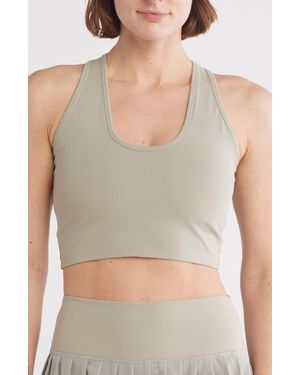 X By Gottex Medium Impact Racerback Sports Bra - Gray