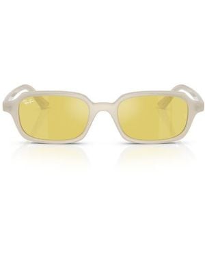 Ray-Ban 51Mm Polarized Gradient Pillow Sunglasses - Yellow