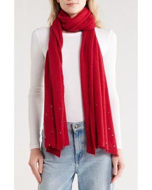 Portolano Cashmere Wrap Scarf - Red