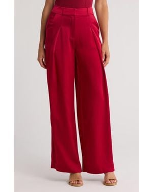Jonathan Simkhai Mercer Pleated Pants - Red