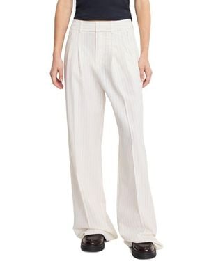 GOOD AMERICAN Essential Wide Leg Suiting Pants - White