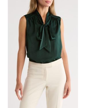 Gemma  Jane Tie Front Sleeveless Top - Green