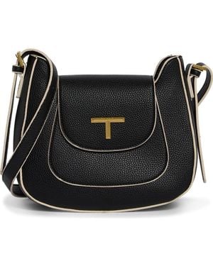 Tahari Fulton Faux Leather Crossbody Bag - Black