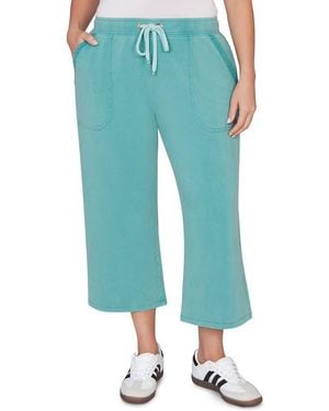 Ruby Rd. Crop French Terry Pants - Blue