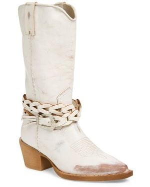 Steve Madden Ames Western Boot - White