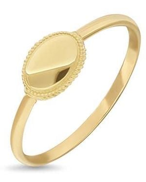 Bony Levy Oval Stackable Ring - White